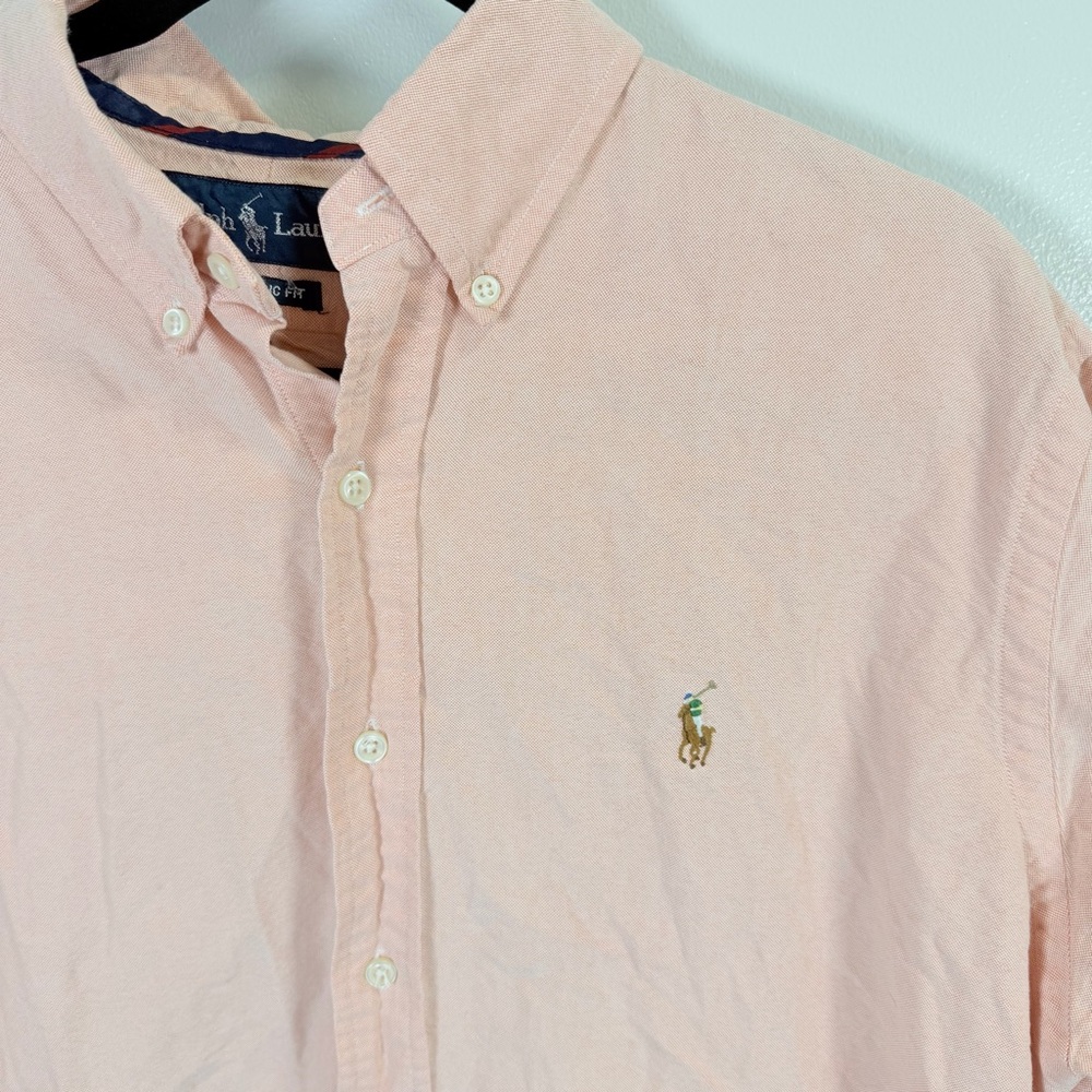 Ralph Lauren Men's Light‎ Pink Casual Shirt Sz Large